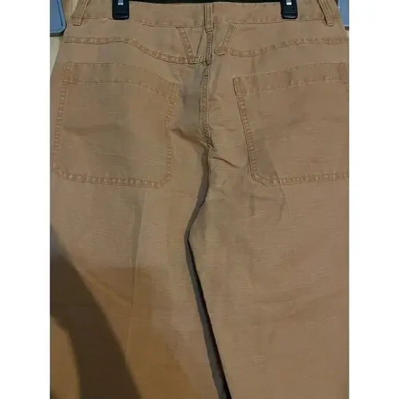 Linen & Cotton ''Abe'' Pants in Gold Earth Orange size 33 - Picture 6 of 7